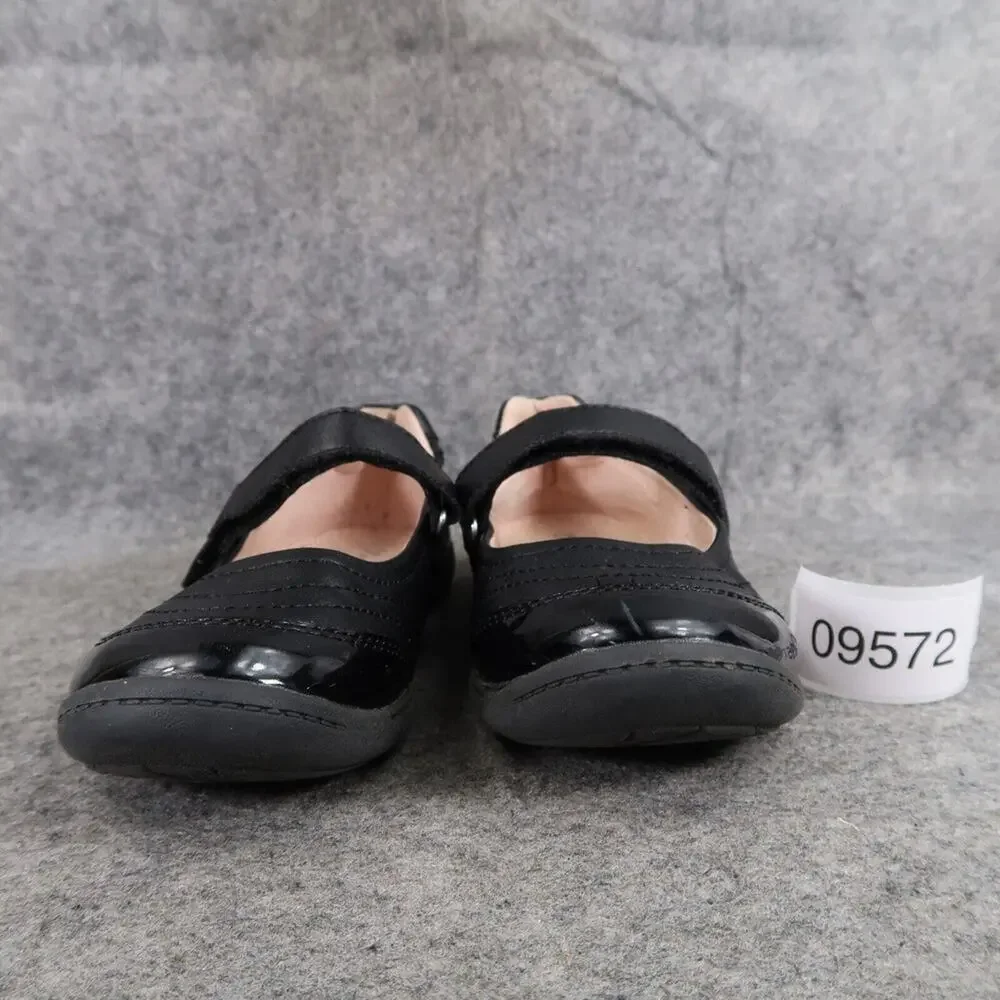 Olive & Edie Shoes Girls 1 Mary Jane Francis Classic Black Adjustable Strap Flat